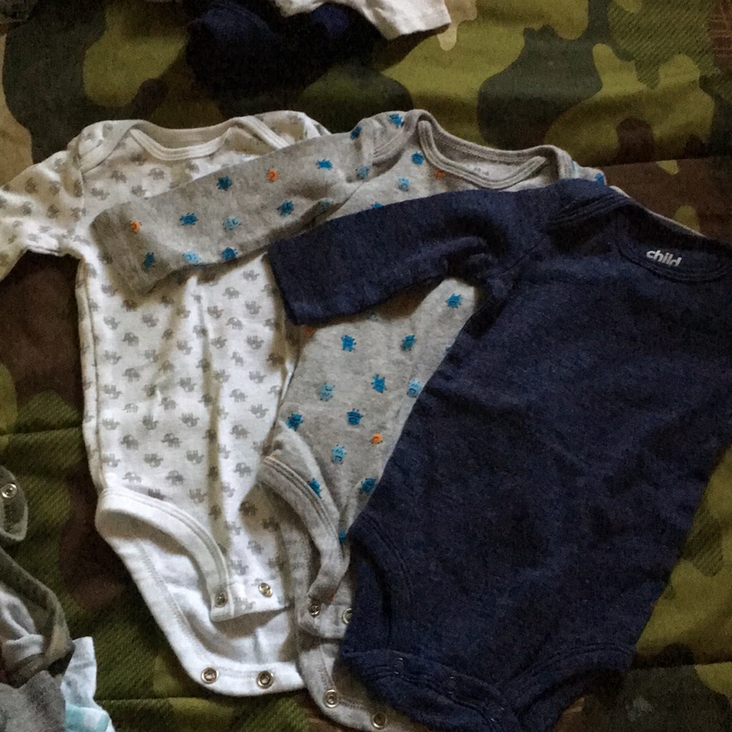 Set Of 3 Child Of Mine Brand Onesies